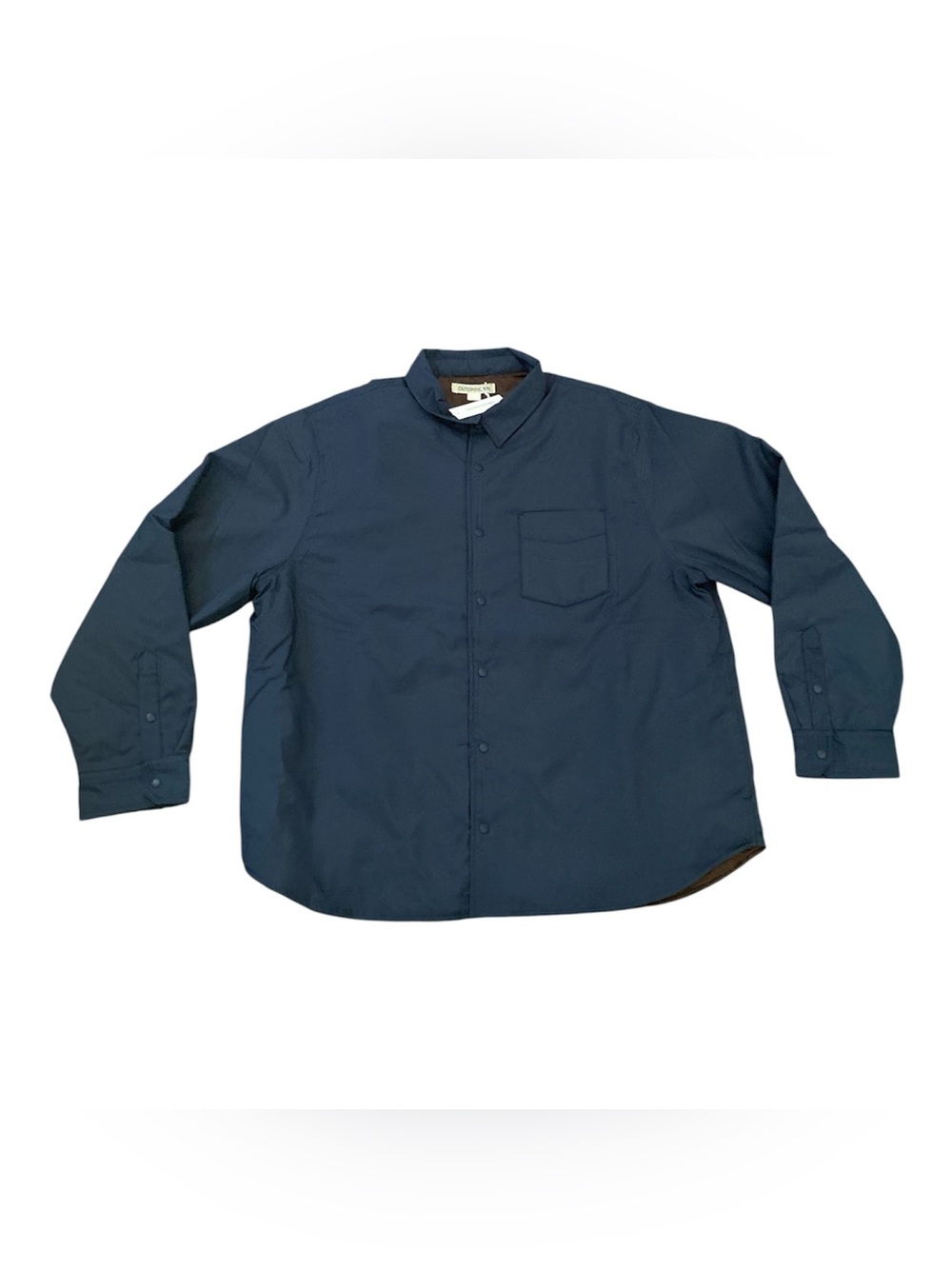 New with tag Outerknown long sleeve button  button puffer jacket men’s size xx